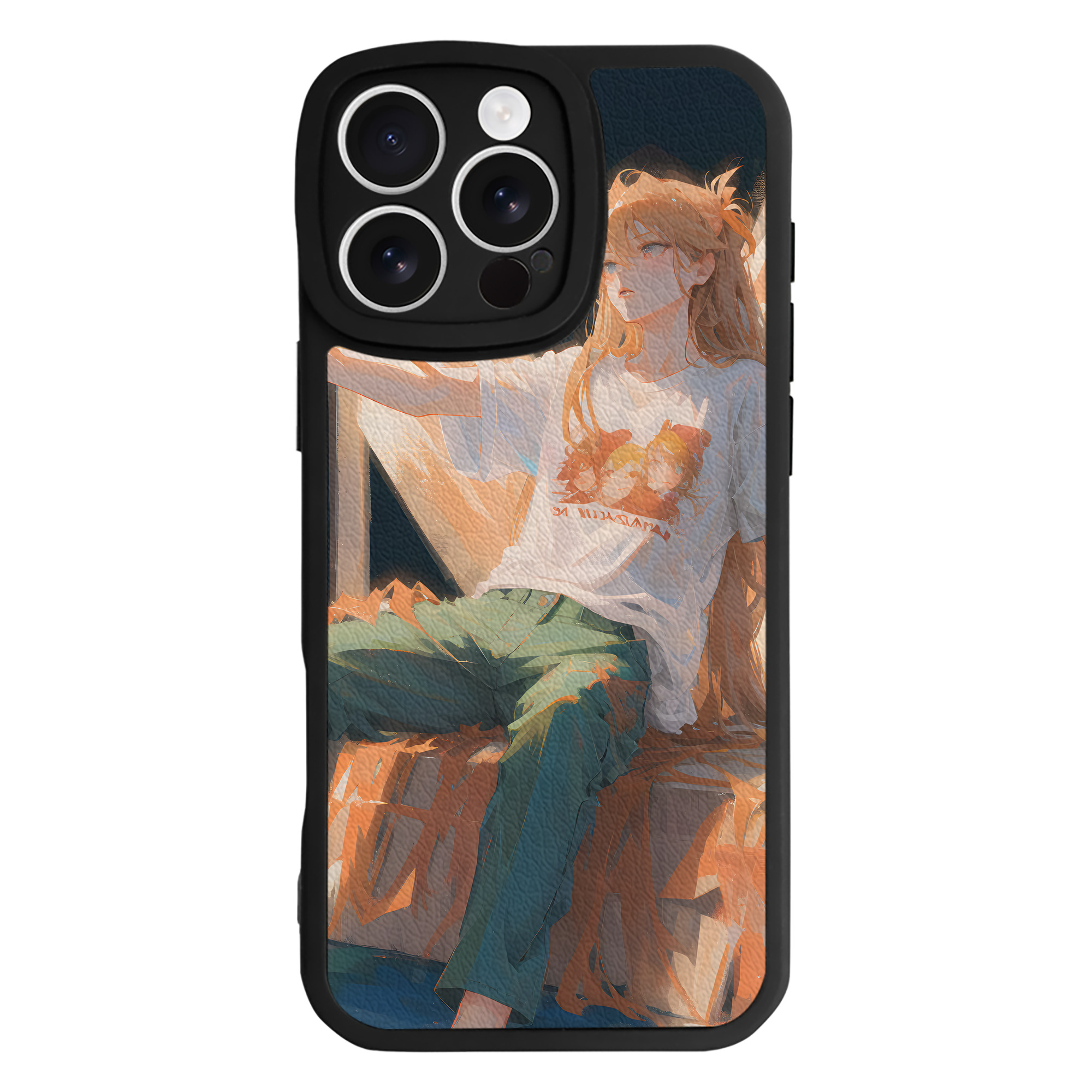 （画像用） EVA 新世紀エヴァンゲリオン 【iPhone 16シリーズ対応】シリコンスマホケース（レザー調） 材質：シリコン
